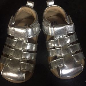 Silver h&m baby sandals